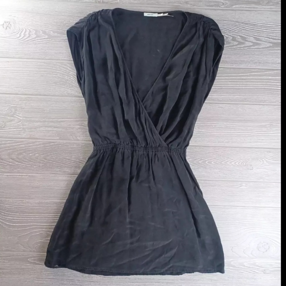 Urban Outfitters Kimchi Blue 100% Black Silk Mini Dress